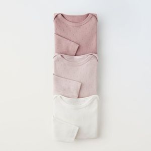 ZARA 3 pack bodysuits (9-12mo)